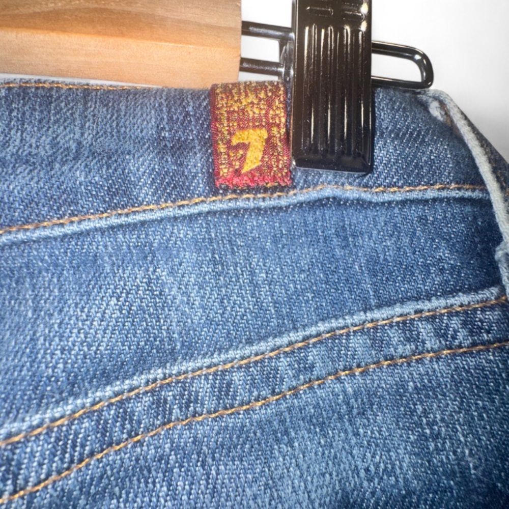 Seven For All Mankind Bootcut Jeans Size 27 Stretch Classic Denim Y2K premium - Picture 5 of 9